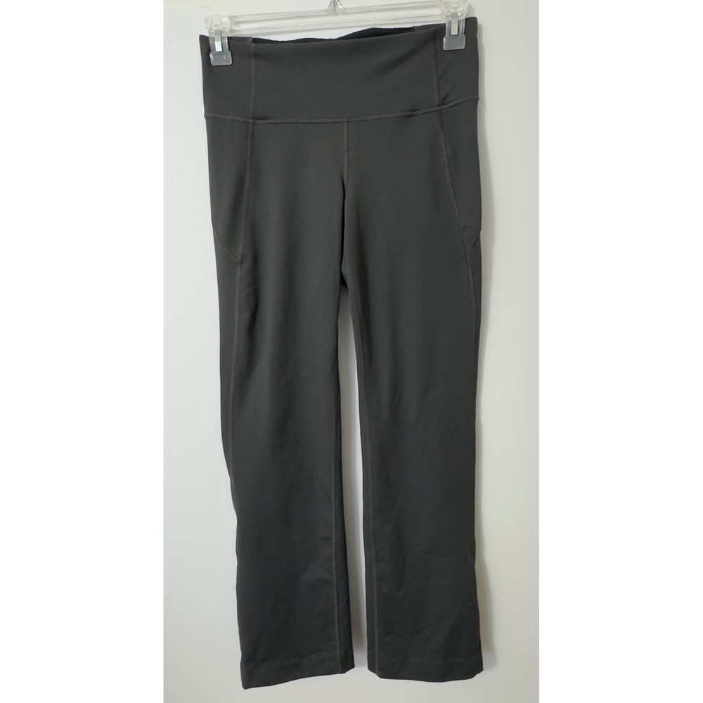 Under Armour Leggings Womens Medium Gray Cropped HeatGear Athletic Pants